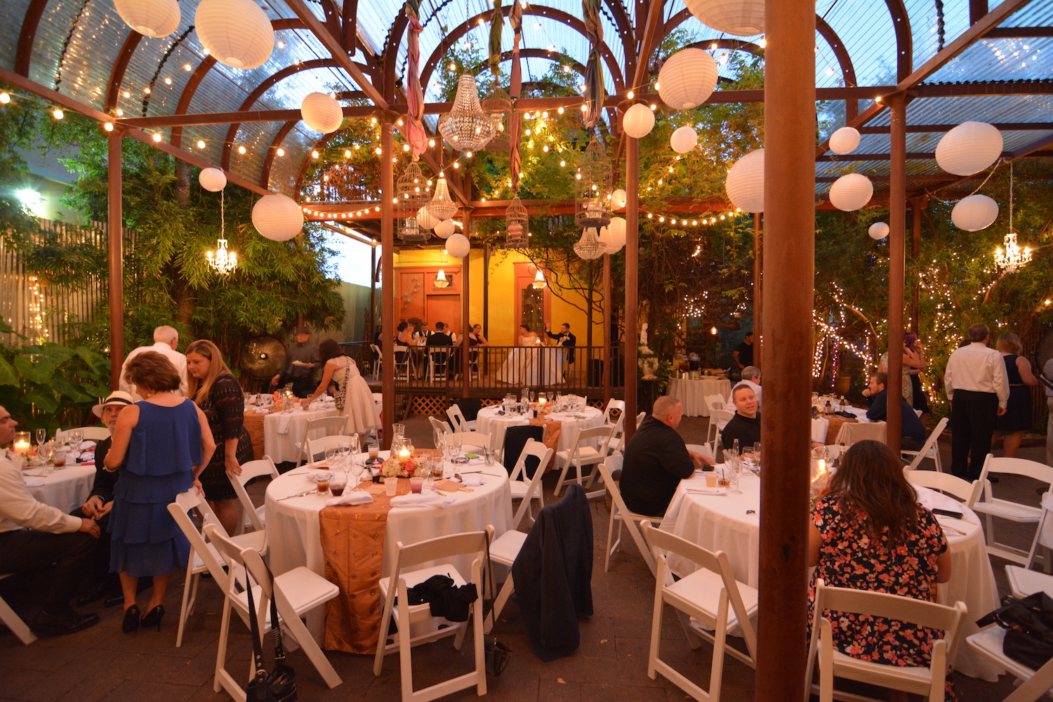 Patio with Wedding Lights